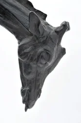 Große Giraffe mit gesenktem Kopf, modelliert 1909-10, gegossen vor 1913