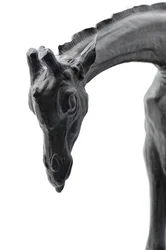 Große Giraffe mit gesenktem Kopf, modelliert 1909-10, gegossen vor 1913