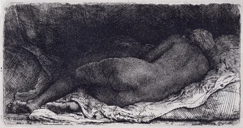 Liegende Schwarze Frau