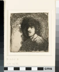 Selbstporträt ohne Kopfbedeckung: Büste, ca. 1629