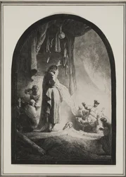 Die Auferweckung des Lazarus: Die größere Platte, ca. 1632