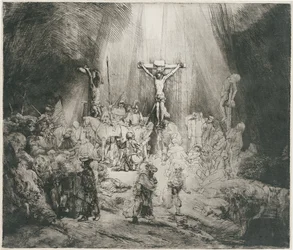 Die drei Kreuze, um 1653 (Radierung)