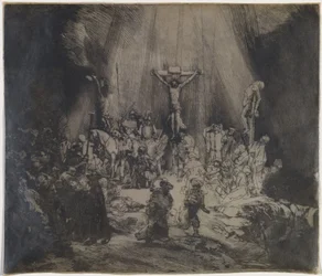 Christus zwischen den beiden Dieben gekreuzigt (Die drei Kreuze)