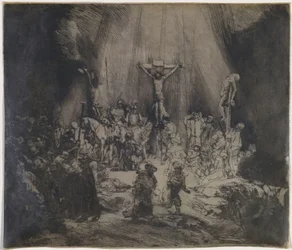 Christus gekreuzigt zwischen den beiden Dieben (Die drei Kreuze)