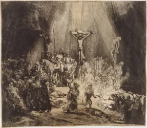 Christus gekreuzigt zwischen den beiden Dieben: Die drei Kreuze, 1653