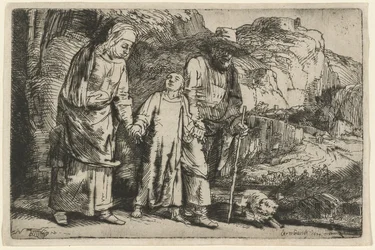 Christus kehrt mit seinen Eltern vom Tempel zurück