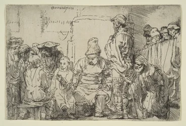Christus sitzend, disputierend mit den Doktoren, 1654