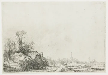 Häuser am Kanal: Blick auf Ouderkerk aan de Amstel