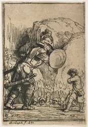 David und Goliath, 1655