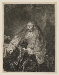 Mädchen mit Haaren, die auf ihre Schultern fallen