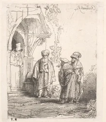 Jakob und Laban (?)