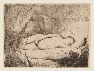 Jupiter und Antiope: Kleinere Platte