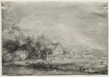 Landschaft mit einer Kuh