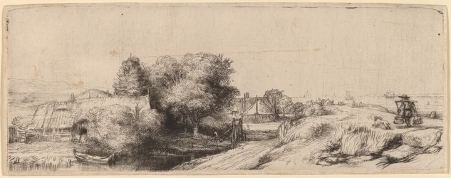 Landschaft mit einem Milchmann, ca. 1650