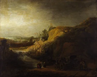 Landschaft mit der Taufe des Eunuchen