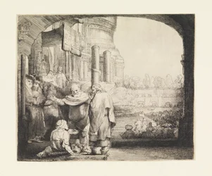 Petrus und Johannes heilen den Lahmen am Tempeltor