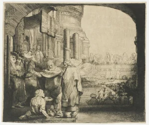 Petrus und Johannes heilen den Lahmen am Tempeltor