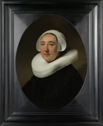 Porträt von Haesje Jacobsdr van Cleyburg, 1634