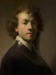 Porträt von Rembrandt mit einem Harnisch, ca. 1629