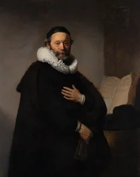 Porträt des remonstrantischen Ministers Johannes Wtenbogaert, 1633