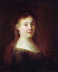 Porträt von Saskia van Uylenburch, ca. 1633