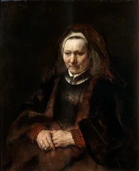 Porträt einer älteren Frau, 1650-1652