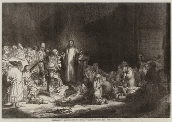 Rembrandts Hundert-Gulden-Blatt, Christus heilt die Kranken