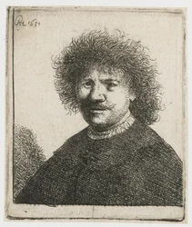 Selbstporträt im Mantel mit fallendem Kragen: Büste