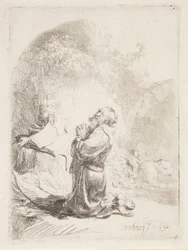 Der heilige Hieronymus im Gebet