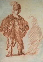 Stehender Schauspieler