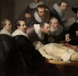 Die Anatomie des Dr. Nicolaes Tulp, 1632 (Detail von 7543)