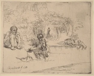 Die Badenden