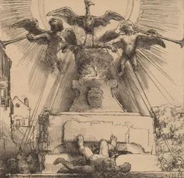 Der Phönix oder die gestürzte Statue, 1658