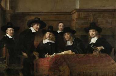 Die Vorsteher der Amsterdamer Tuchhändlergilde, bekannt als 