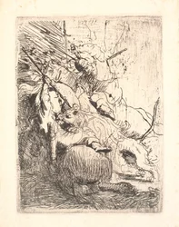 Die kleine Löwenjagd (mit einem Löwen)