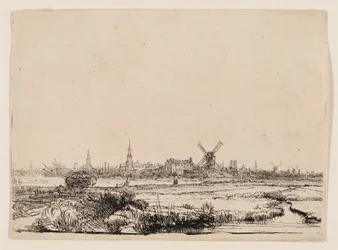 Ansicht von Amsterdam vom Kadijk