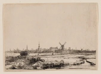 Blick auf Amsterdam vom Kadijk