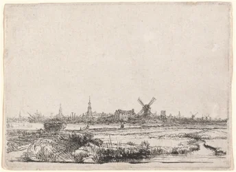 Ansicht von Amsterdam aus Nordwesten