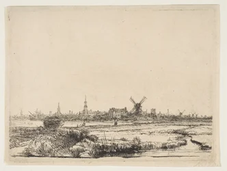Blick auf Amsterdam von Nordwesten, ca. 1640