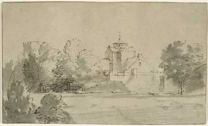 Ansicht der Mariakerk in Utrecht von Süden, ca. 1652
