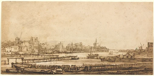 Blick über die Amstel von der Festung