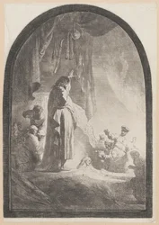 Die Auferweckung des Lazarus (große Platte)