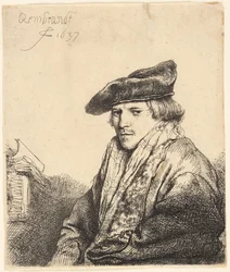 Junger Mann mit Samtkappe (Ferdinand Bol?)