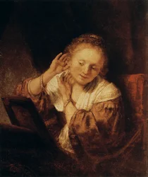 Junge Frau mit Ohrringen, 1657