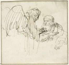 Zacharias und der Engel, ca. 1635