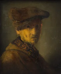 Mann mit Hut (Porträt von Rembrandts Vater)