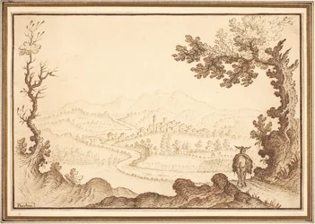 Eine Landschaft bei Pecchio