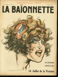 Cover von „La Baionnette“, Nummer 210, Satirisch in Farben