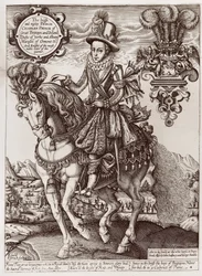 Charles I. als Prinz von Wales zu Pferd, aus 