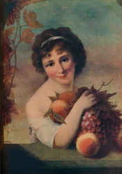 Mädchen mit Früchten, um 1780, 1910
